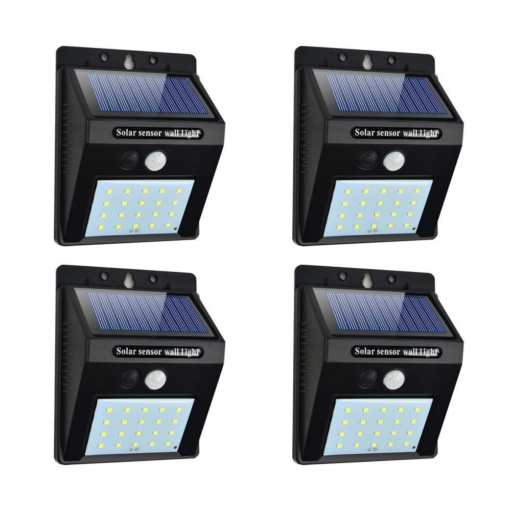 4 db 20 LED- es napelemes mozgásérzékelős lámpa