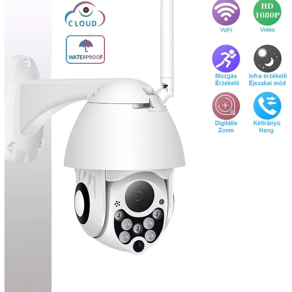 Wifi IP Kültéri Térfigyelő Kamera Onvif 21P