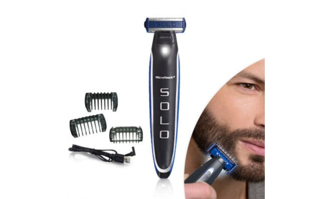 Solo arc és testszőr borotva, akkumulátoros szakállvágó és trimmelő