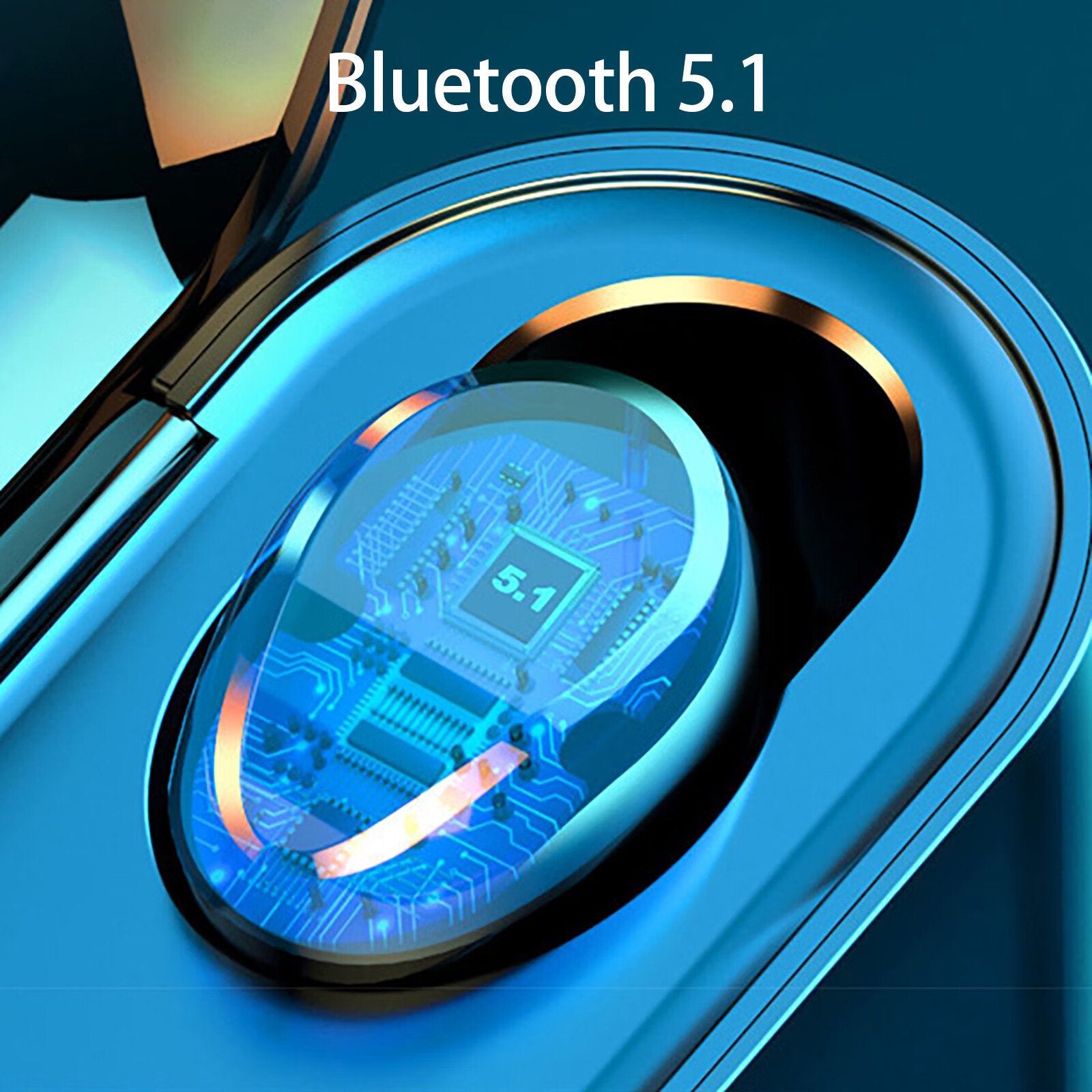 TWS F9 Bluetooth fülhallgató powerbankkal fehér