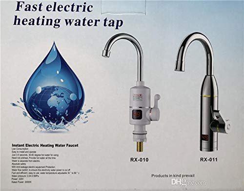 Vízmelegítős csap kijelzős, alsó kiállás