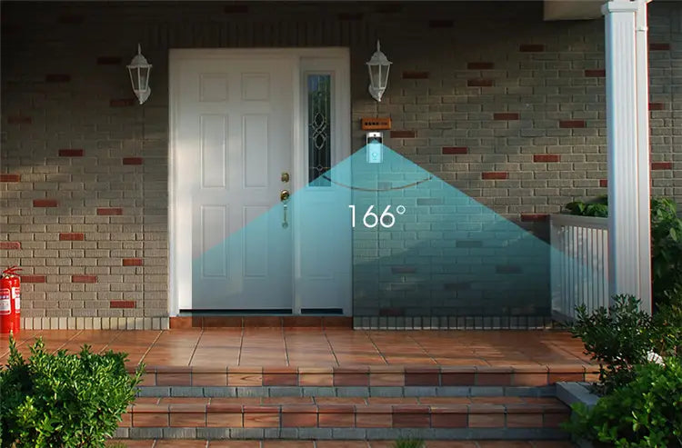 X-Smart Vezeték nélküli WiFi video okos kapucsengő ajtócsengő, PIR mozgásérzékelés, otthoni biztonsági rendszer