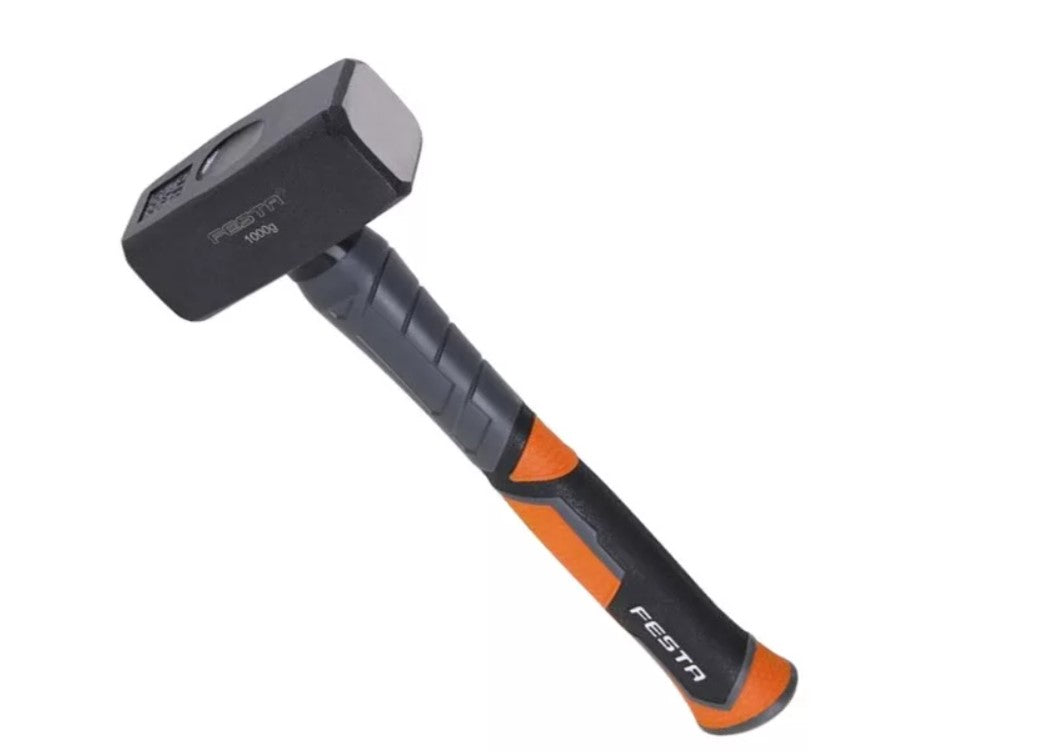 Bontókalapács, csúszásmentes gumi fogantyúval, erős építőipari kéziszerszám