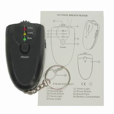 Alkoholszonda kulcstartós