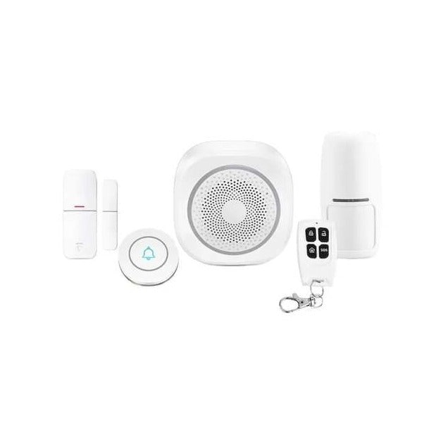 JG-H3 Smart Security wifis otthoni riasztórendszer szett – távirányítóval és okostelefonról is vezérelhető