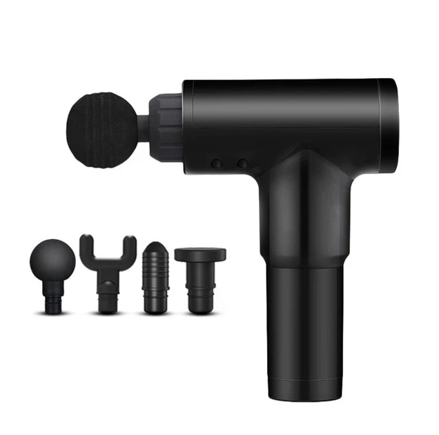 Akkumulátoros masszázspisztoly +4 fej