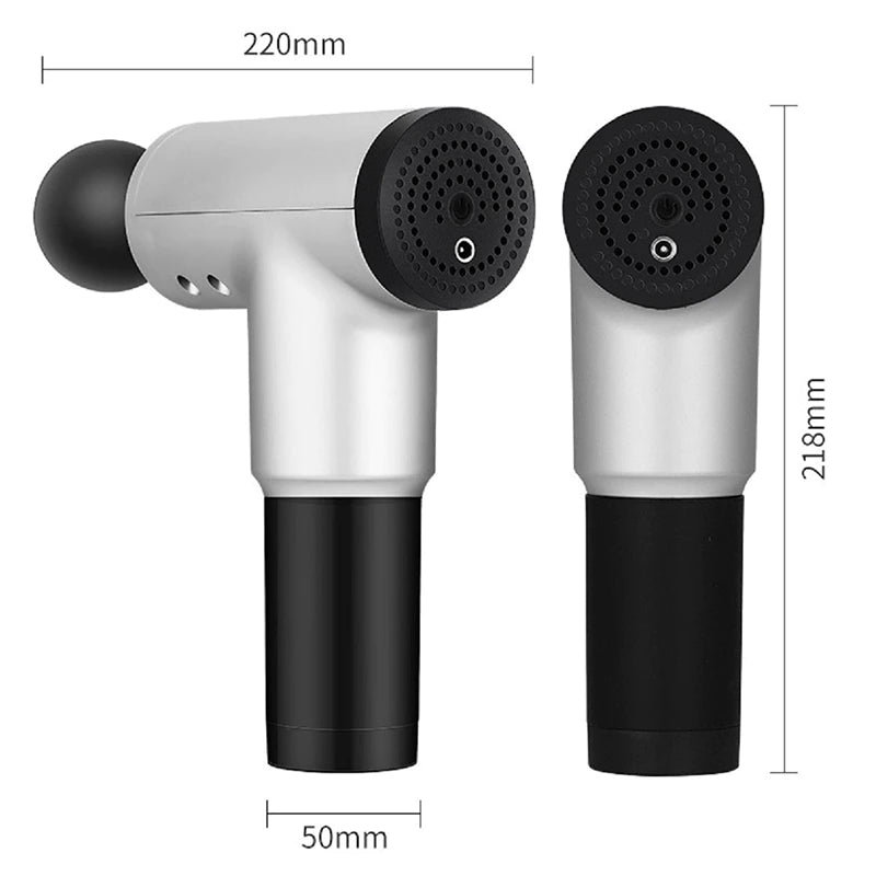 Akkumulátoros masszázspisztoly +4 fej