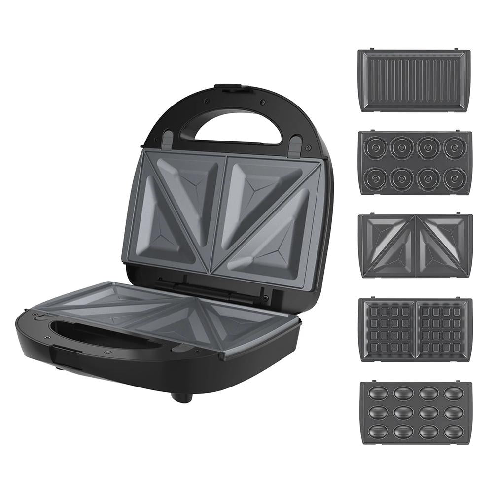 WinningStar - 5 az 1 -ben Tapadásmentes melegszendvics sütő - 750 W