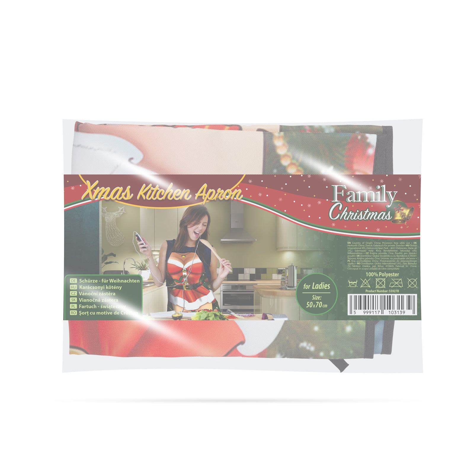 Kötény - karácsonyi - női 50 x 70 cm 6db