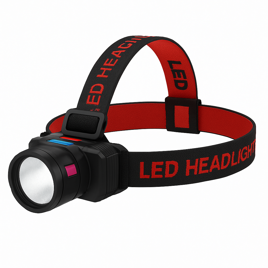 X-BALOG KX-1832 USB-C újratölthető, mozgásérzékelős LED fejlámpa – nagy hatótávolságú fénnyel