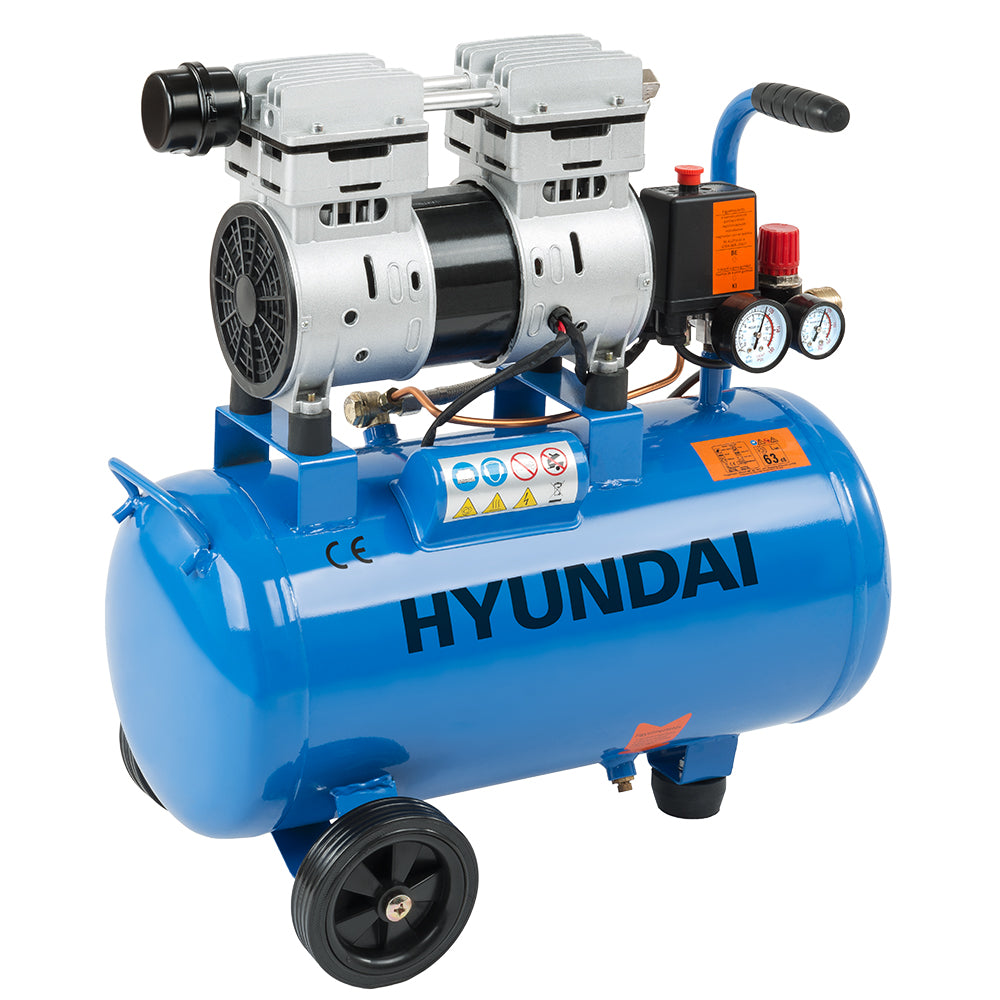 Hyundai HYD-24F Csendes olajmentes kompresszor, 8 bar, 750W Teljesítmény