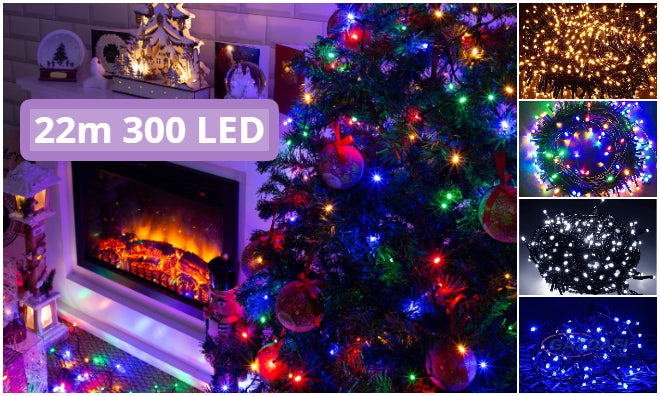 300 LED Karácsonyi Micro LED Fényfüzér – Tekercses Kiszerelés