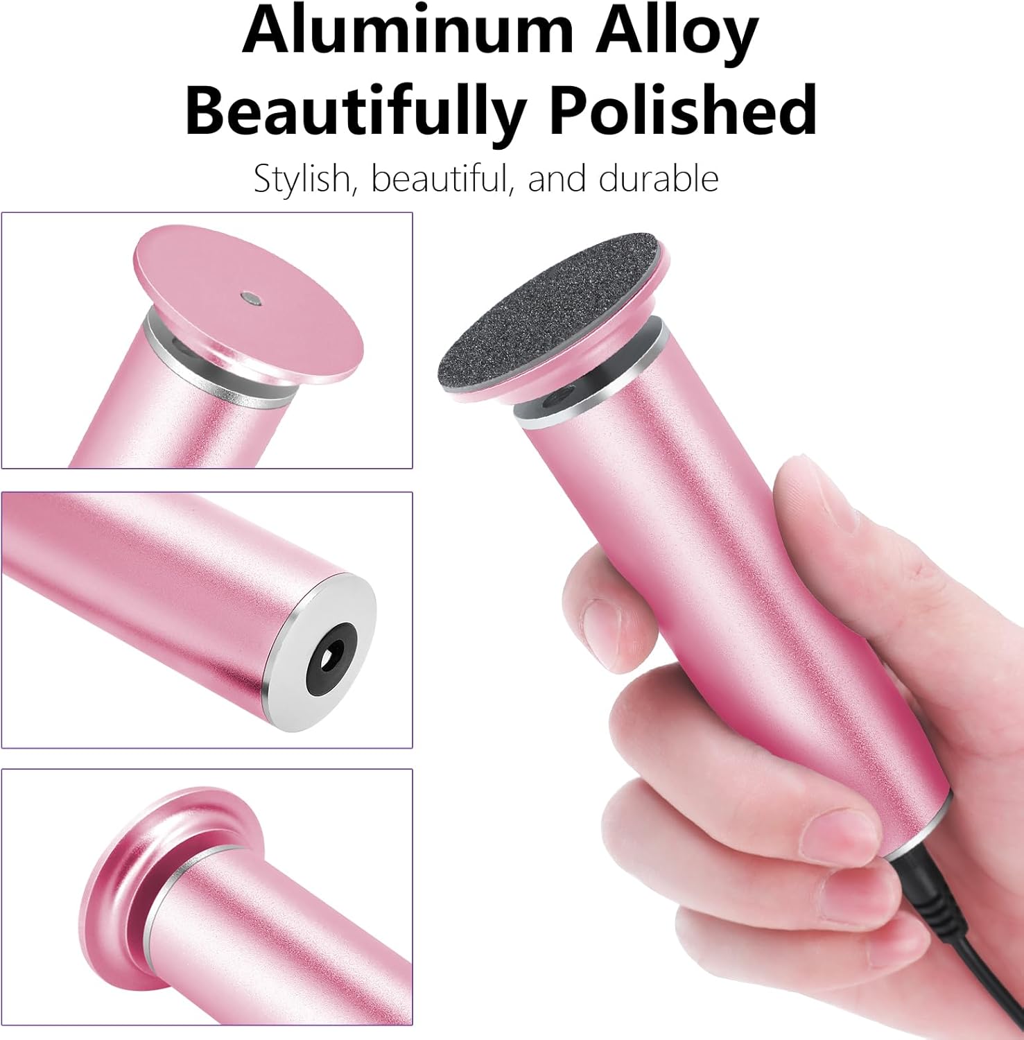 Elektromos Sarokreszelő és Bőrkeményedés-eltávolító – Állítható Sebességgel, Professzionális Pedikűr Eszköz Cserélhető Csiszolókorongokkal