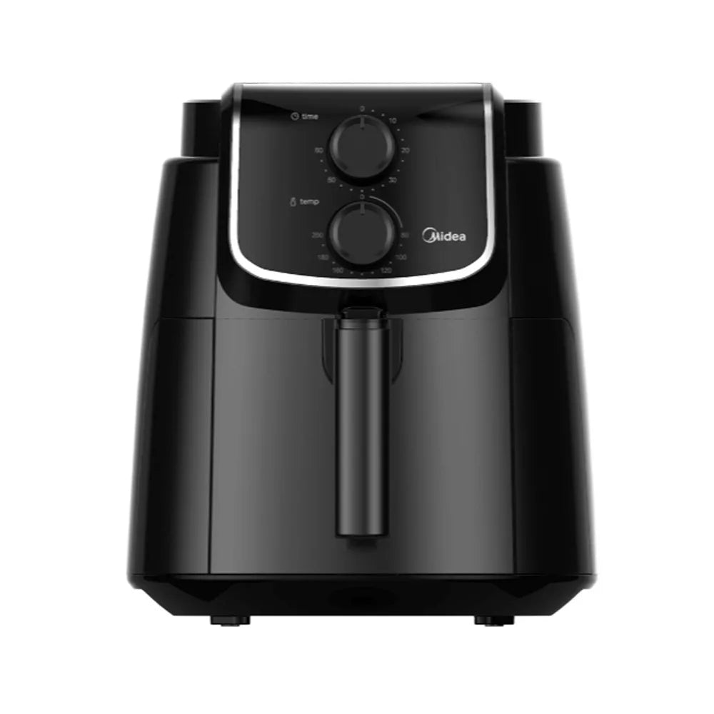 Midea MF-TN35D Air Fryer – Tekerőgombos Forrólevegős Sütő, 1500 W, 3.5 L, Fekete