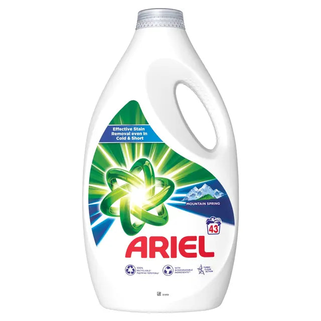 Ariel Mountain Spring Clean & Fresh Folyékony Mosószer Mosógél 43 mosás 2150ml