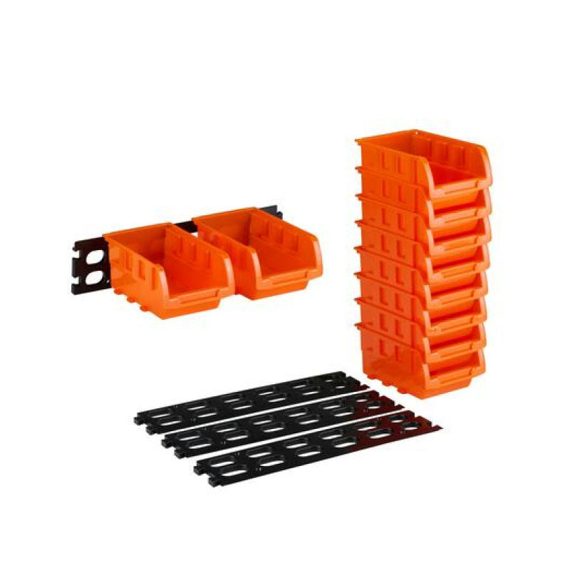 Black&Decker Csavartartó box hátfallal 8 darabos 16x10cm