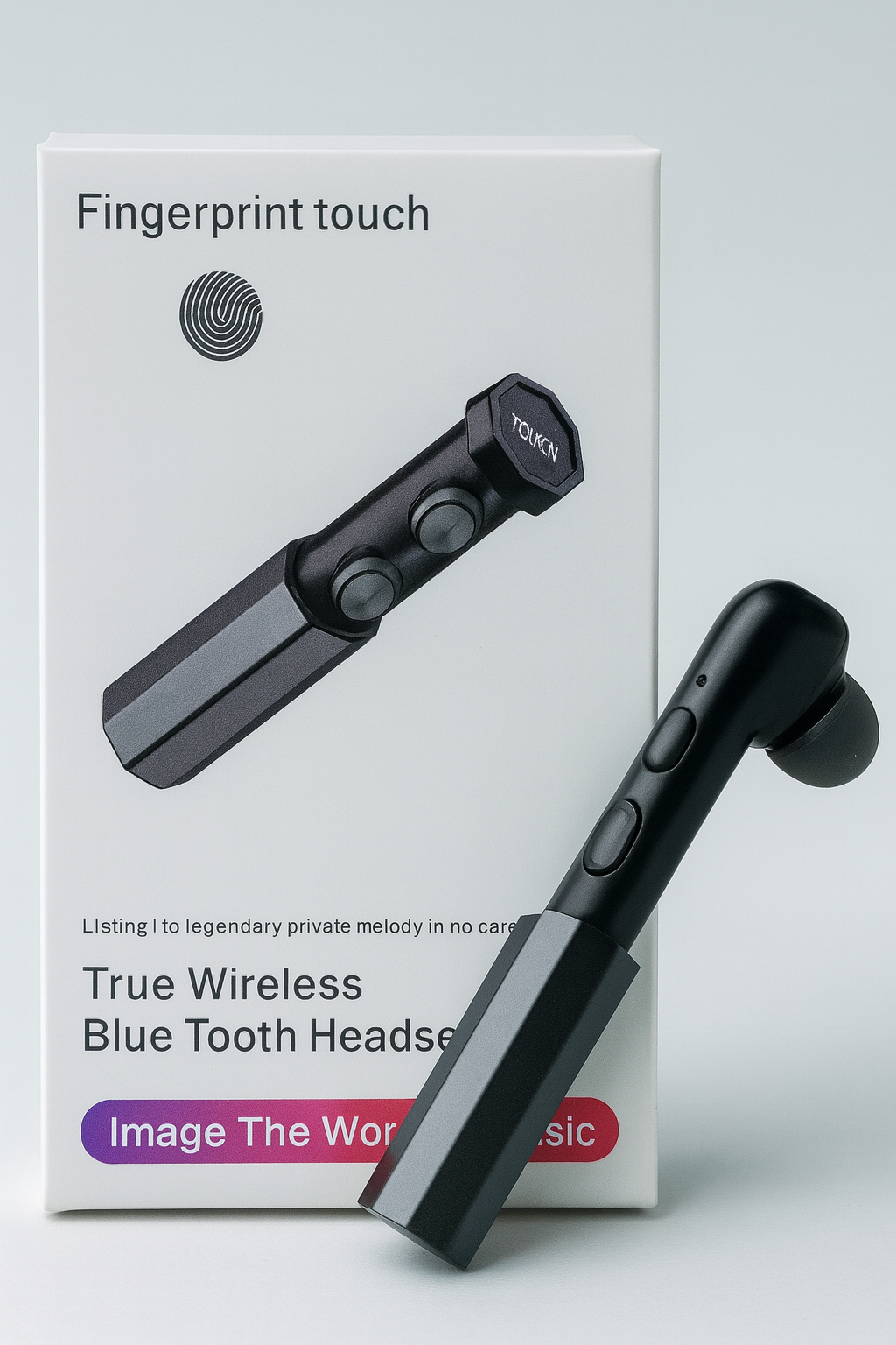 D04 True Wireless Bluetooth Fülhallgató – Fingerprint Touch Érintésvezérléssel