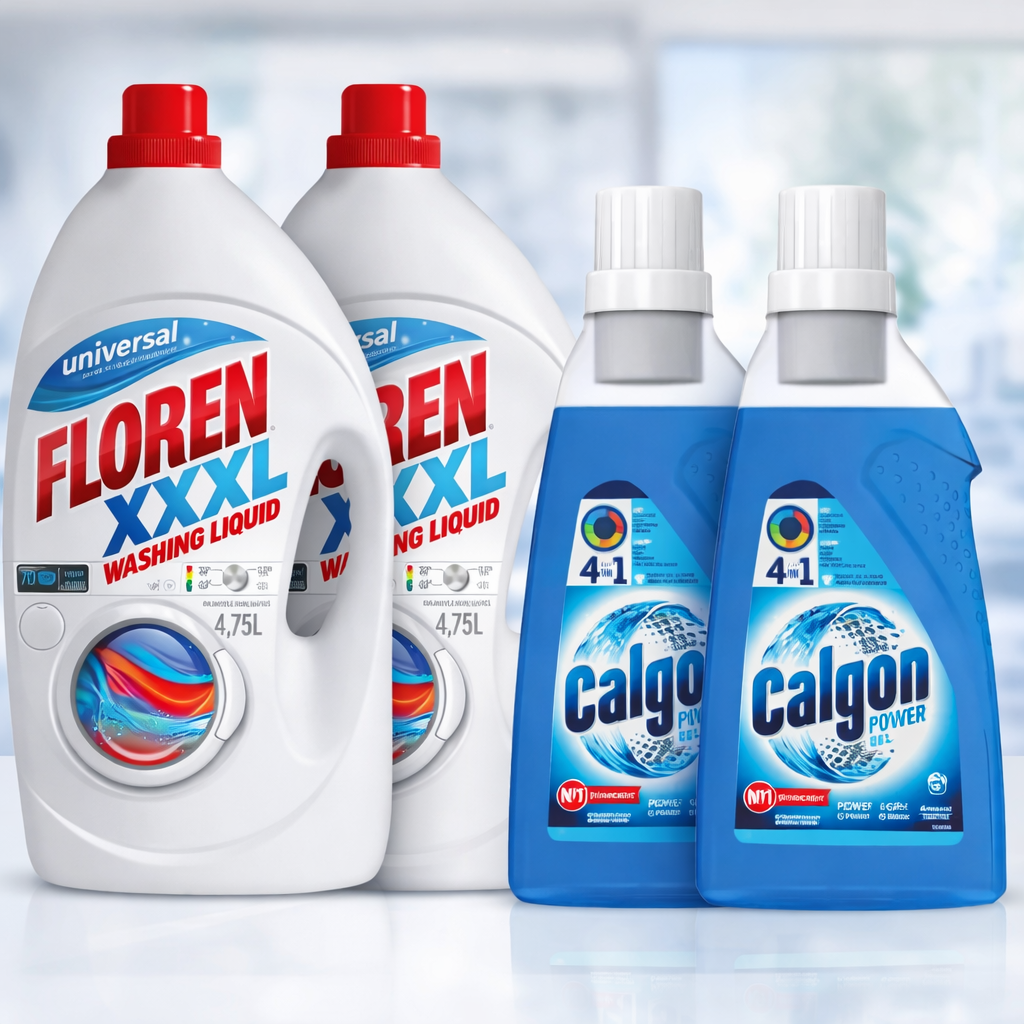 Floren XXXL + Calgon Power Duó Mosási Csomag – Mosógél + Vízkővédő