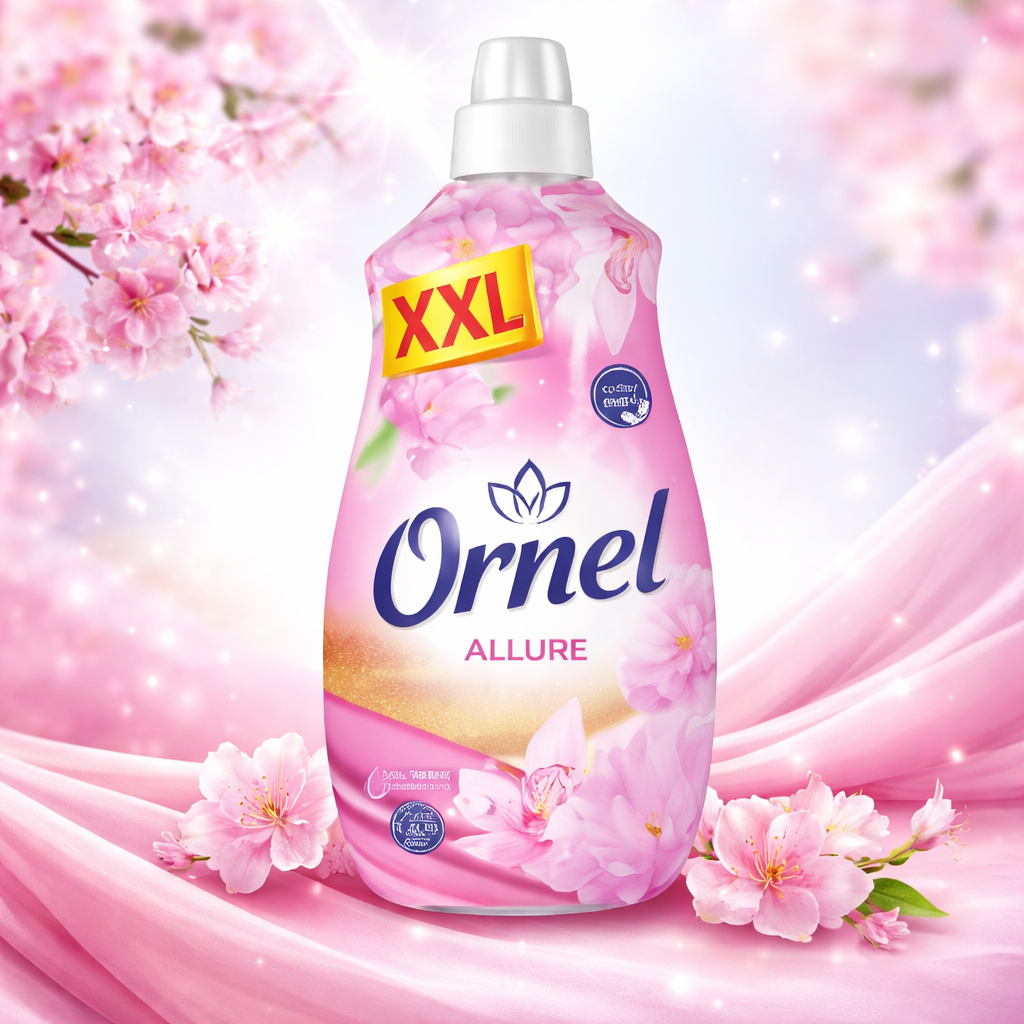 Ornel Allure Öblítő – Rózsaszín Virágillat, 2.4L – Ultra Puha Ruhákért