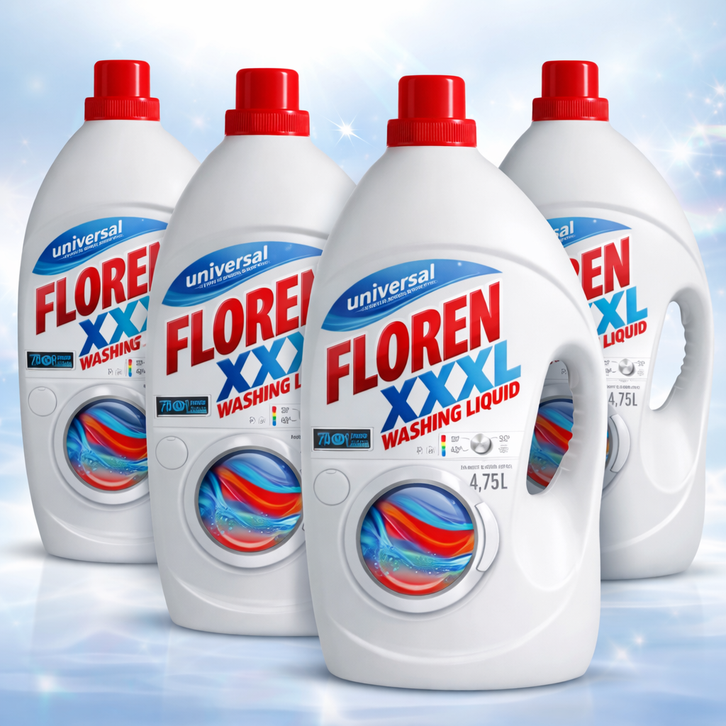 Floren XXXL Universal Mosógél 4,75L – 4 db-os Mega Csomag