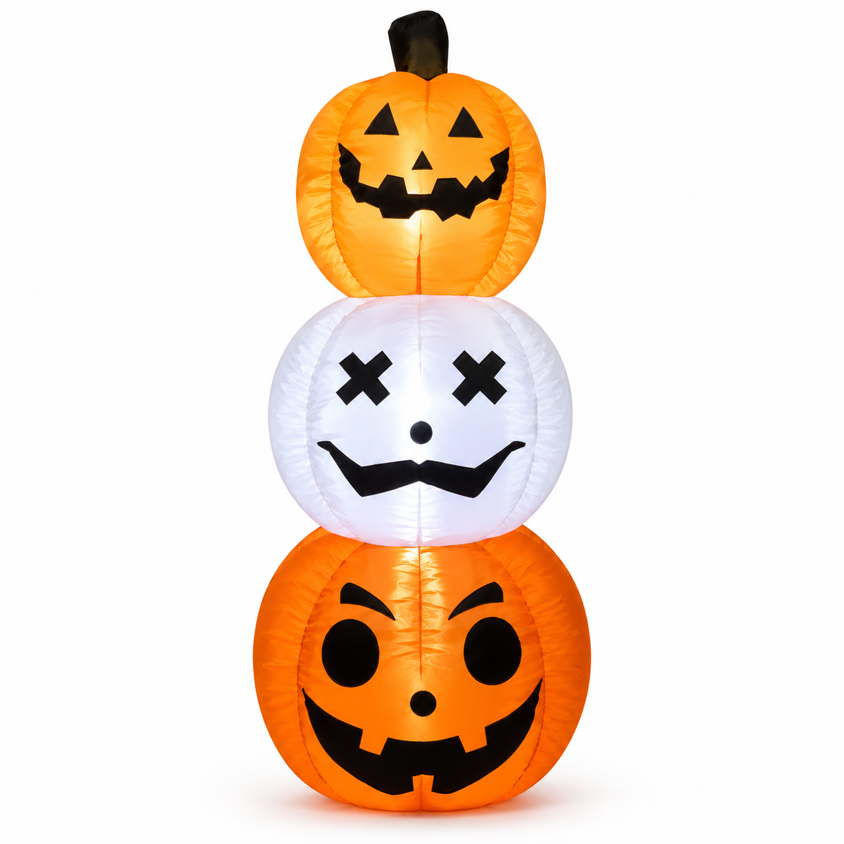 Óriás világító Halloween tök- és szellemdekoráció – 120 cm