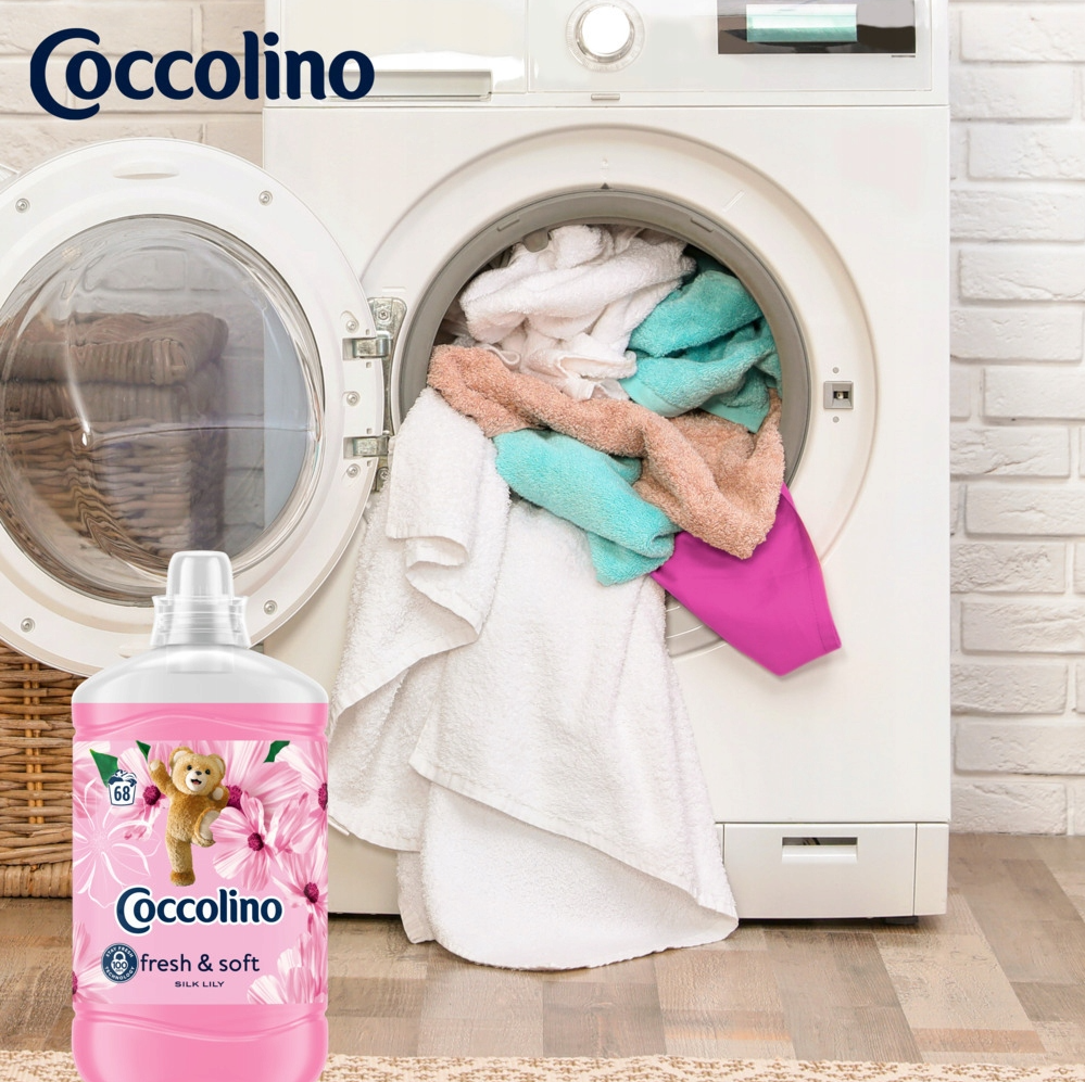 Coccolino Fresh & Soft Silk Lily Öblítő Koncentrátum 68 Mosás 1,7L