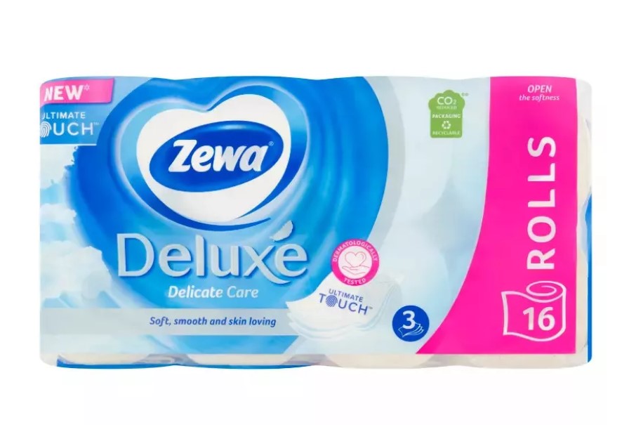 Zewa Deluxe Delicate Care 3 rétegű Toalettpapír 16 tekercs