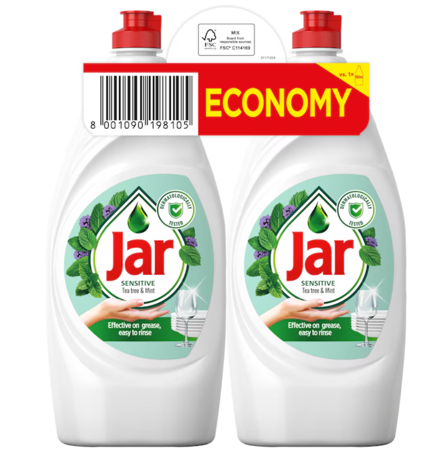 Jar Kézi Mosogatószer Teafa 2X900 ml