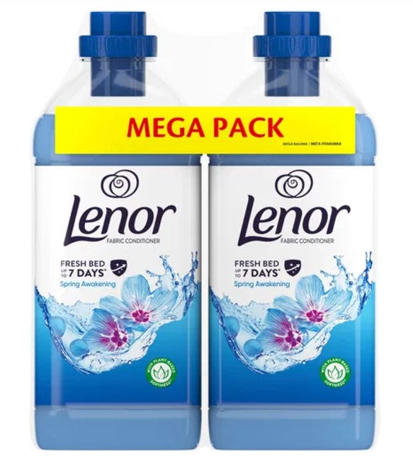 Lenor Öblítő Spring Awakening Duo Pack – 2x1230 ml, Hosszan Tartó Frissesség