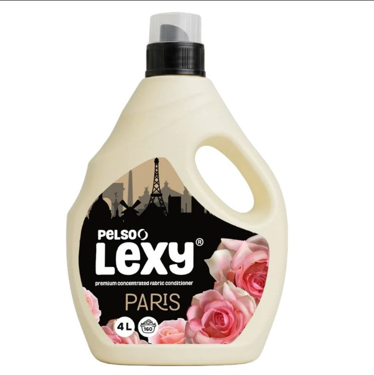 Lexy Paris Prémium Koncentrált Ruhaöblítő – 4L (kb. 160 mosás) – Rózsa Illat