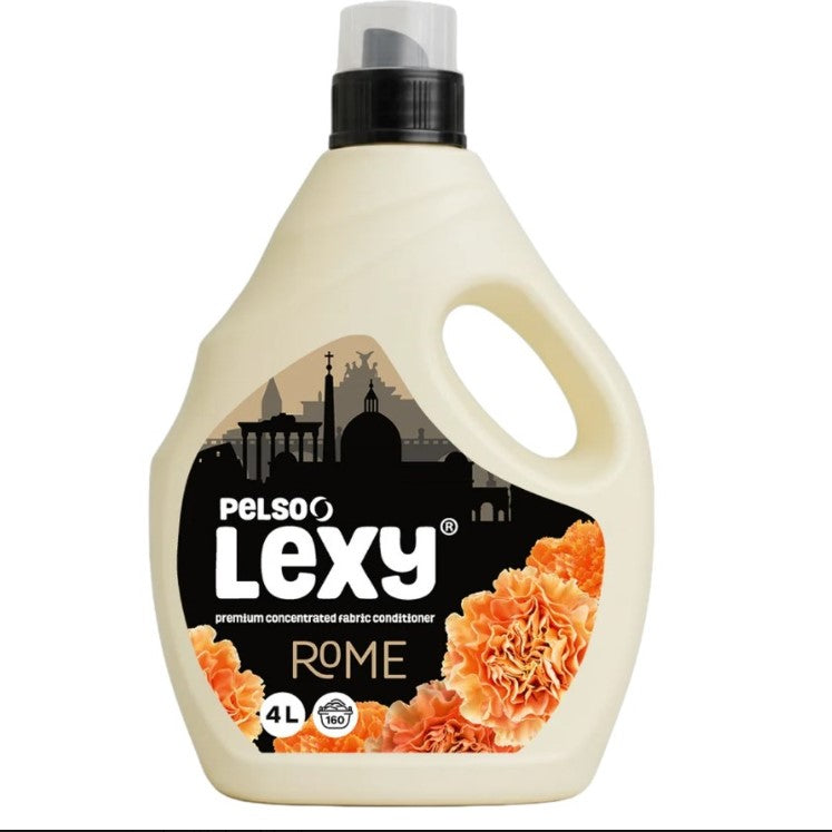 Lexy Rome Prémium Koncentrált Ruhaöblítő – 4L (kb. 160 mosás) – Virágos Illat