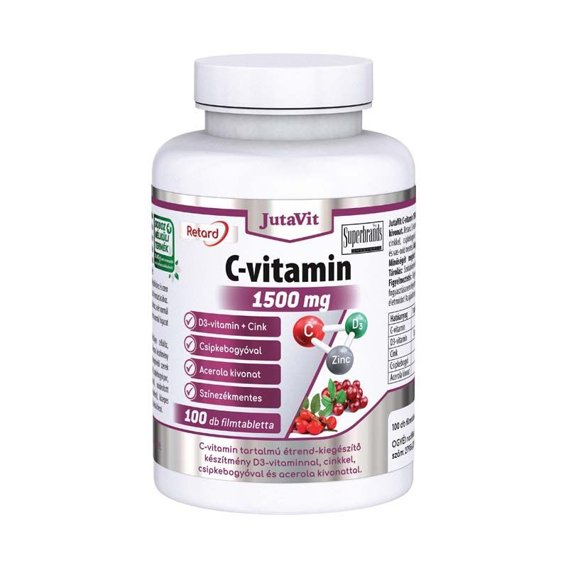 JutaVit C-vitamin 1500 mg 100db filmtabletta