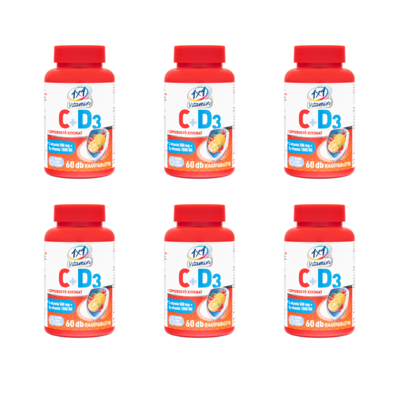 Vitaplus Vitaday C-vitamin 500 mg 60db rágótabletta 6db-os csomag