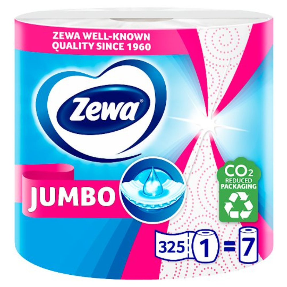 Zewa Jumbo Decor háztartási papírtörlő 2 rétegű 6 tekercs