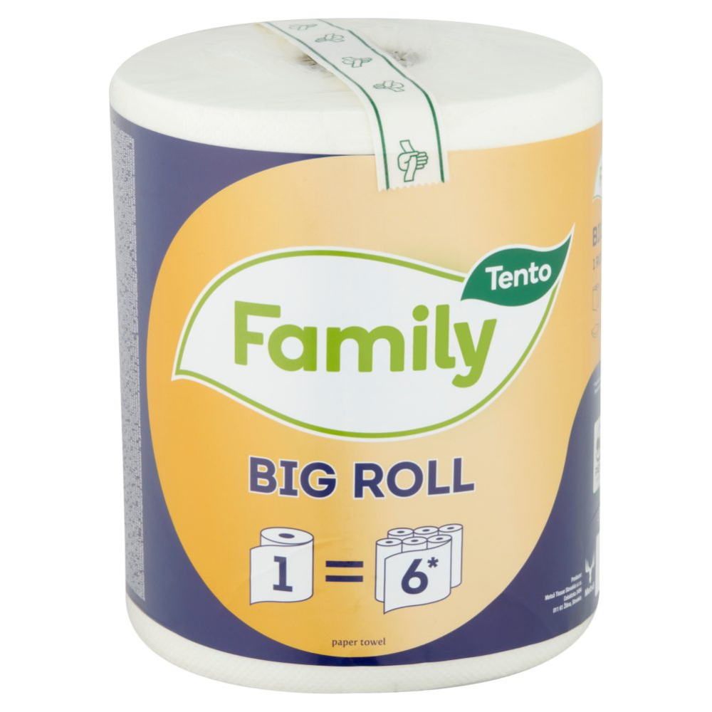 Tento Family Big Roll háztartási papírtörlő/kéztörlő, 2 rétegű