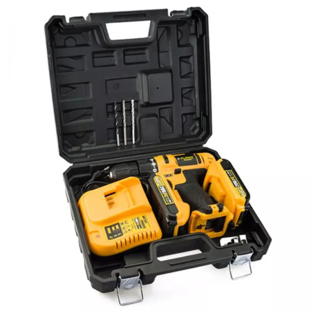 20V akkus csavarbehajtó fúró ütvefúró Fk-8012 2DB AKKUMULÁTORRAL