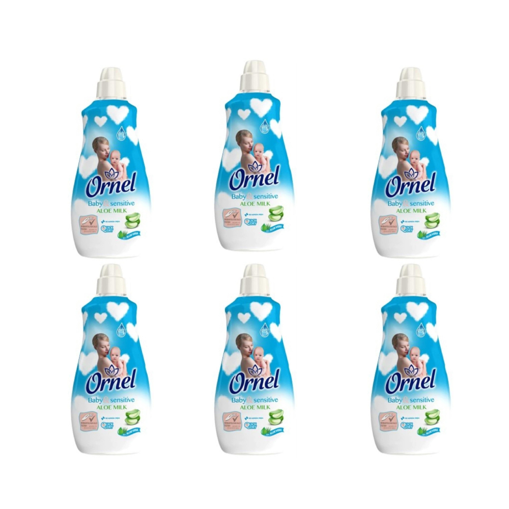 Öblítő ORNEL Baby&Sensitive Aloe Milk 900 ml 6db-os