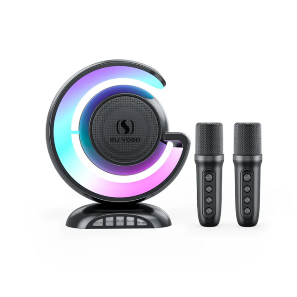 SuYong YS110 RGB Bluetooth hanszóró karaoke mikrofonokkal