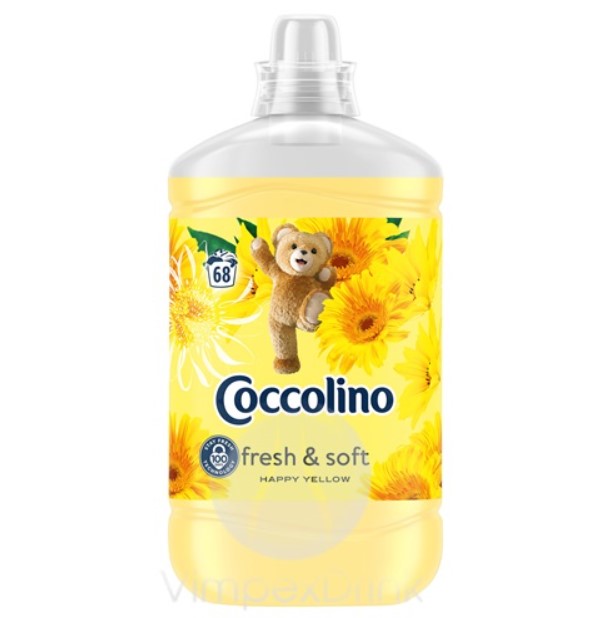 Coccolino Fresh & Soft Happy Yellow Öblítő Koncentrátum 68 Mosás 1,7L