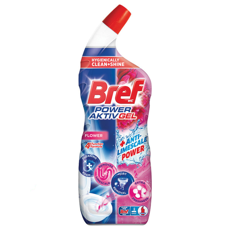 Bref Power Aktiv Gel Flower WC tisztítószer 700 ml