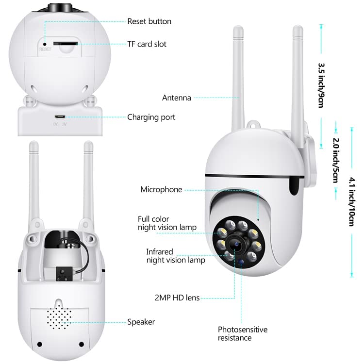 A7 PTZ WiFi IP Kamera éjjellátás, automatikus követés intelligens távoli vezérlés