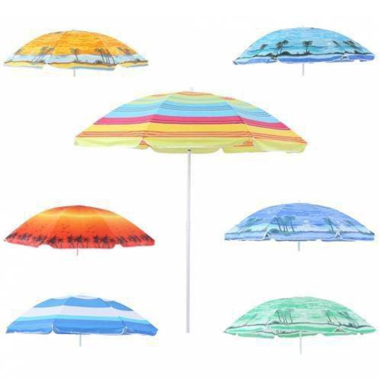 Kerti napernyő 180cm, színes strandernyő
