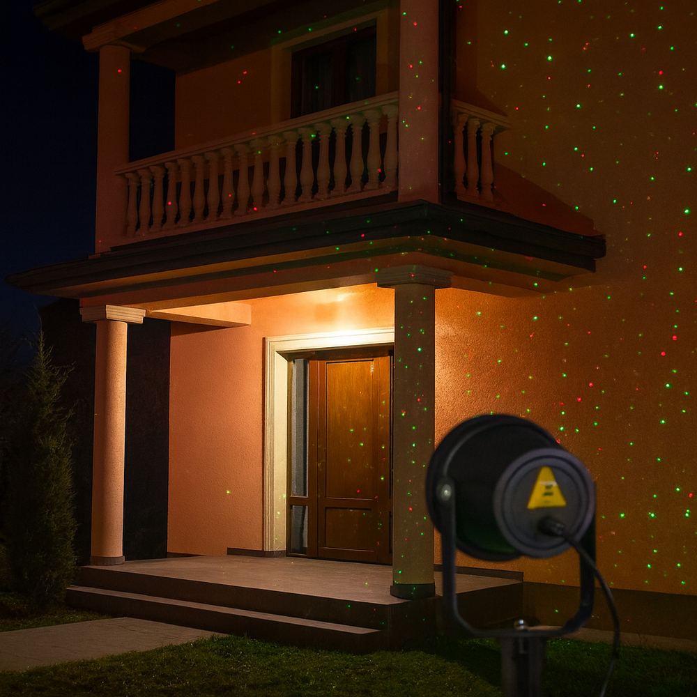 Ünnepi Lézer Projektor – Homlokzat- és Kertdekor