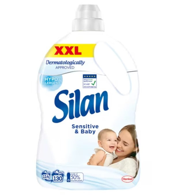 Silan Sensitive & Baby XXL Öblítő 2,8L  - Kíméletes ápolás a legérzékenyebb bőr számára