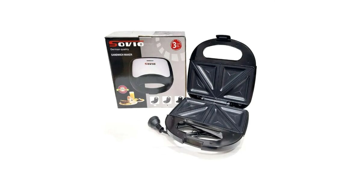 Sovio szendvicssütő tapadásmentes bevonattal