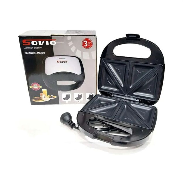Sovio Szendvicssütő Tapadásmentes Bevonattal 750W