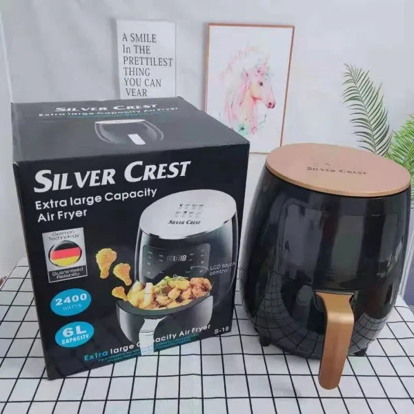 Newline AirFryer 6 L Digitális kijelzős olaj nélküli légkeveréses sütő, fritőz