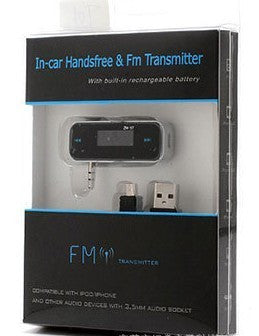 Fm transmitter akkumulátoros, biztonságos hívásfogadás, zene hallgatás vezeték nélkül