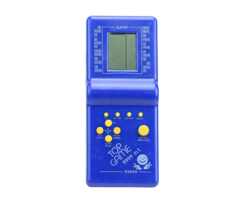 Retro elektronikus Tetris tégla játék gép, klasszikus kézi pocket játék gép